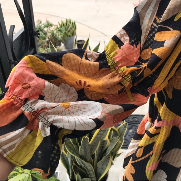 WHO WHAT WEAR floral baby doll style dress - Picture 3 of 12